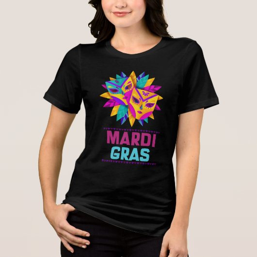 Mardi Gras Masks Celebration Shirt (Voorkant)