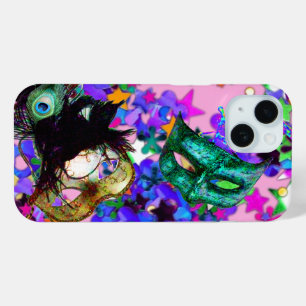 MARDI GRAS MASQUERADE BALL MASK confetti iPhone 15 Case