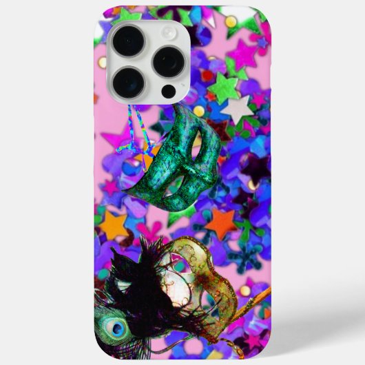 MARDI GRAS MASQUERADE BALL MASK confetti Case-Mate iPhone Case (Achterkant)