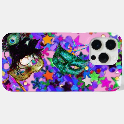 MARDI GRAS MASQUERADE BALL MASK confetti Case-Mate iPhone Case (Achterkant (horizontaal))