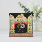 MARDI GRAS MASQUERADE BALL MASKS THEATER STATION KAART (Staand voorkant)