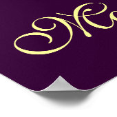 MARDI GRAS MASQUERADE BALL, Paars Poster (Hoek)