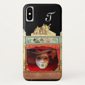 MARDI GRAS MASQUERADE BALL THEATER Monogram Case-Mate iPhone Case (Achterkant)