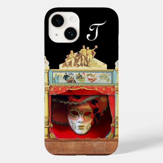 MARDI GRAS MASQUERADE BALL THEATER Monogram Case-Mate iPhone Case (Achterkant)