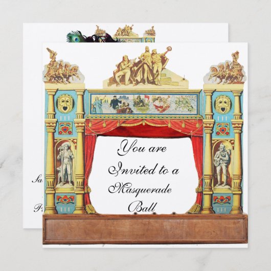 MARDI GRAS MASQUERADE BALL THEATER Silver Kaart (Voorkant / Achterkant)