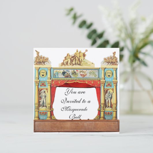 MARDI GRAS MASQUERADE BALL THEATER Silver Kaart (Staand voorkant)