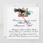 MARDI GRAS MASQUERADE BALL THEATER Silver Kaart (Achterkant)