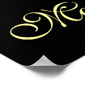 MARDI GRAS MASQUERADE BALL, zwart Poster (Hoek)