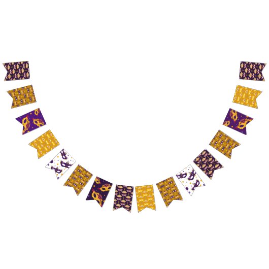 Mardi Gras Masquerade Carnaval Vlaggetjes (Alle)