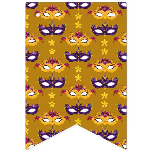 Mardi Gras Masquerade Carnaval Vlaggetjes (Tweede vlag)