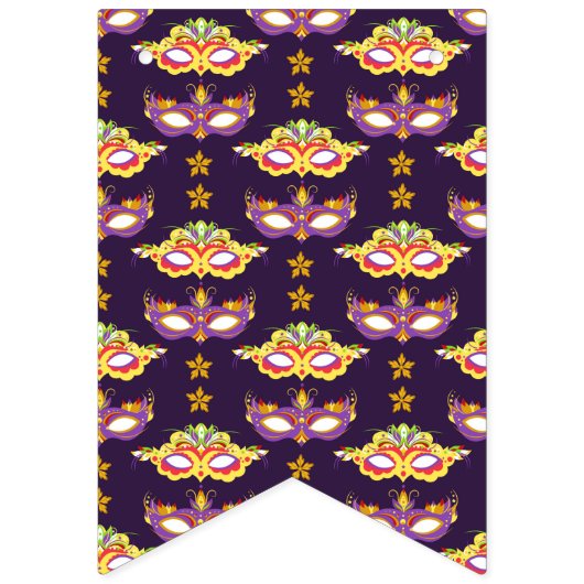 Mardi Gras Masquerade Carnaval Vlaggetjes (Eerste vlag)