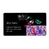 MARDI GRAS MASQUERADE confetti Etiket (Voorkant)