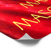 MARDI GRAS MASQUERADE COUPLE, HARLEQUIN COSTUME POSTER (Hoek)