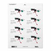 MARDI GRAS MASQUERADE ETIKET (Full Sheet)