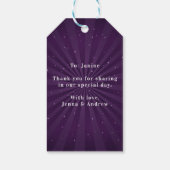 Mardi Gras Masquerade, Fat Dinsdag Party Cadeaulabel (Achterkant)