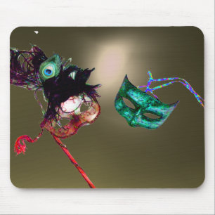 MARDI GRAS MASQUERADE grijs Muismat