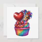 Mardi Gras Masquerade Kaart (Voorkant)