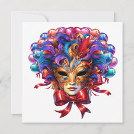 Mardi Gras Masquerade Kaart