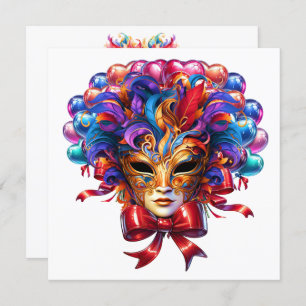 Mardi Gras Masquerade Kaart