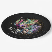 Mardi Gras Masquerade Mask Papieren Bordje (Gekanteld)