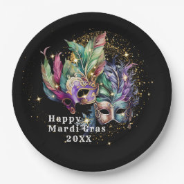 Mardi Gras Masquerade Mask Papieren Bordje