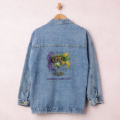 Mardi Gras Masquerade Masker & Martini Feest Denim Jacket (Hangar)