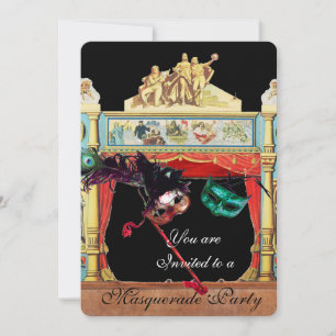 MARDI GRAS MASQUERADE MASKERS THEATER PODIUM KAART