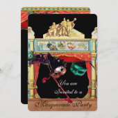 MARDI GRAS MASQUERADE MASKS THEATER STATION KAART (Voorkant / Achterkant)