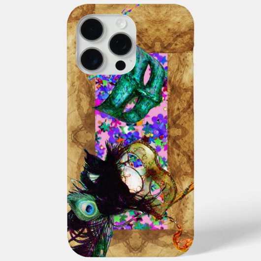 MARDI GRAS MASQUERADE parchment confetti Case-Mate iPhone Case (Achterkant)