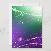 Mardi Gras Masquerade Party Kaart (Achterkant)