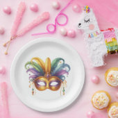 Mardi Gras Masquerade Party Papieren Bordje (Feest)