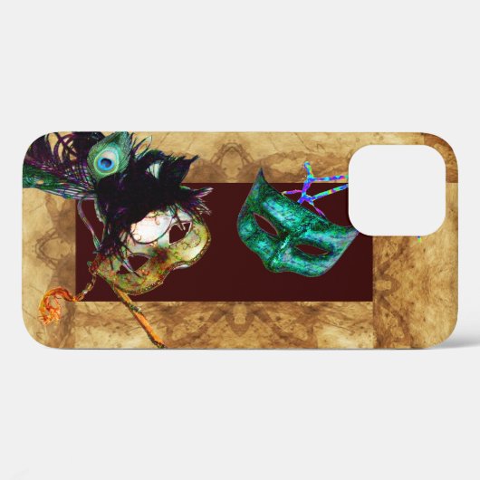 MARDI GRAS MASQUERADE-perkament Case-Mate iPhone Case (Achterkant (horizontaal))