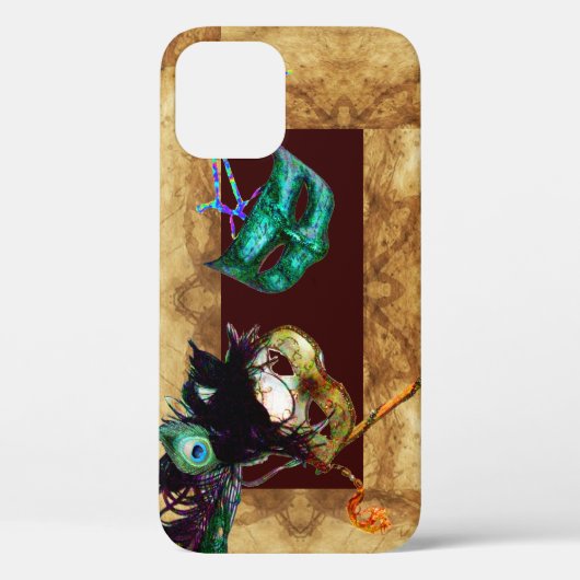 MARDI GRAS MASQUERADE-perkament Case-Mate iPhone Case (Achterkant)