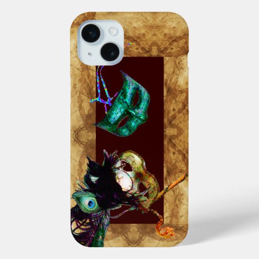MARDI GRAS MASQUERADE-perkament Case-Mate iPhone Case (Achterkant)