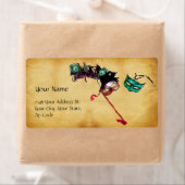 MARDI GRAS MASQUERADE-perkament Etiket (Insitu)