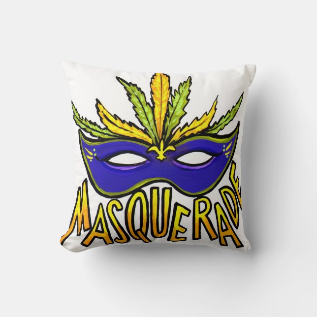 Mardi Gras Masquerade Pillow Kussen (Voorkant)