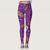 Mardi Gras Masquerade Pop Mode Leggings (Voorkant)