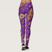 Mardi Gras Masquerade Pop Mode Leggings (Achterkant)
