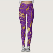 Mardi Gras Masquerade Pop Mode Leggings (Voorkant)
