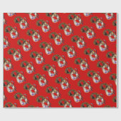 MARDI GRAS MASQUERADE rood Cadeaupapier (Vlak)