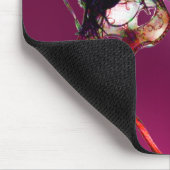 MARDI GRAS MASQUERADE roze Muismat (Hoek)