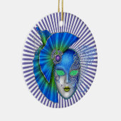 Mardi Gras - Masquerade - SRF Keramisch Ornament (Rechts)