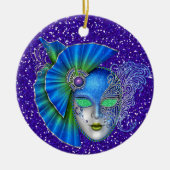 Mardi Gras - Masquerade - SRF Keramisch Ornament (Voorkant)