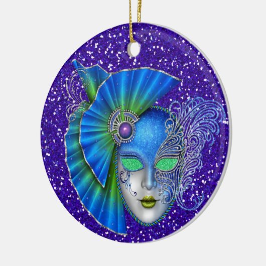 Mardi Gras - Masquerade - SRF Keramisch Ornament (Links)