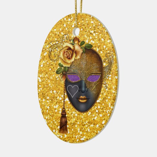 Mardi Gras - Masquerade - SRF Keramisch Ornament (Links)