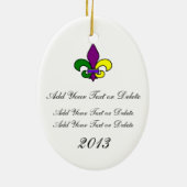 Mardi Gras - Masquerade - SRF Keramisch Ornament (Achterkant)