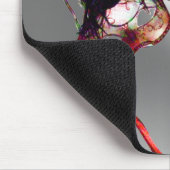 MARDI GRAS MASQUERADE wit, grijs Muismat (Hoek)