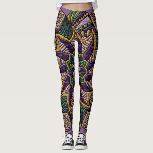 Mardi Gras Medallion Leggings (Voorkant)