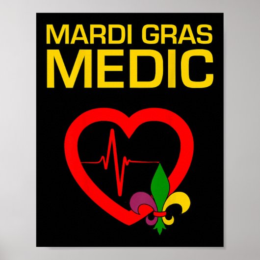 Mardi Gras Medic Poster (Voorkant)