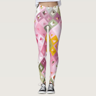 Mardi Gras, meerkleurig gevlochten actieve kleding Leggings